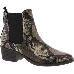 VOLATILE snake carriage chelsea Ankle coastal cowgirl boot new!